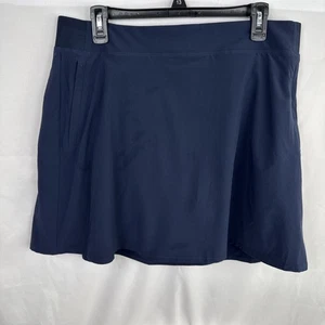 Athleta Brooklyn Heights Midrise Skort Women’s Sz 14 Navy Blue - Picture 1 of 10