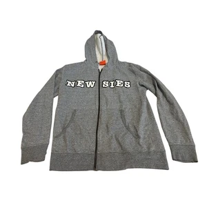 Disney Newsies Full Zip Gray Thumbhole Hoodie Sweatshirt Women's Size M Stretch - Picture 1 of 6