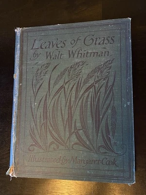 1913 Стихи из Листьев Травы Уолт Уитмен Маргарет Кук Очень хорошее состояние без Иллюстраций - Изображение 1 из 4