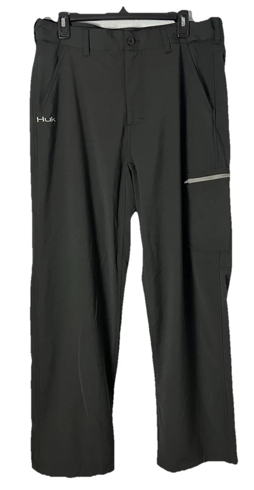 Pantalones negros de pesca Huk Performance talla grande Foto 1 de 4
