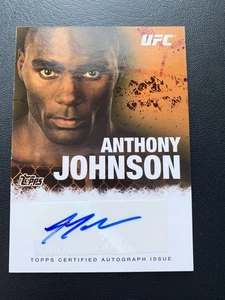 2010 Topps UFC Anthony 'Rumble' Johnson Autograph (Rest In Peace) - Picture 1 of 4