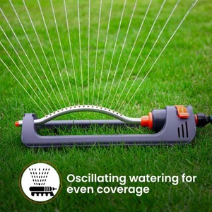 Water Sprinkler Garden Lawn Rotating or Oscillating Sprayer Grass Lawn Watering - Picture 1 of 12