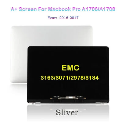 For Macbook Pro 13.3" A1706/1708 LCD Display Screen Assembly Replacement Sliver - Image 1 of 4