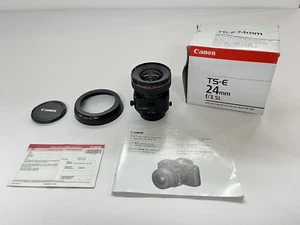 Canon TS-E 24mm f3.5 L Lens  ~  Tilt Shift MF EF Mount  {BARELY USED/MINT/JAPAN} - Picture 1 of 17