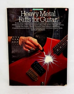 Heavy Metal Riffs for Guitar Sheet Music Book 1985 Guitar Tab Notation Method - Picture 1 of 11