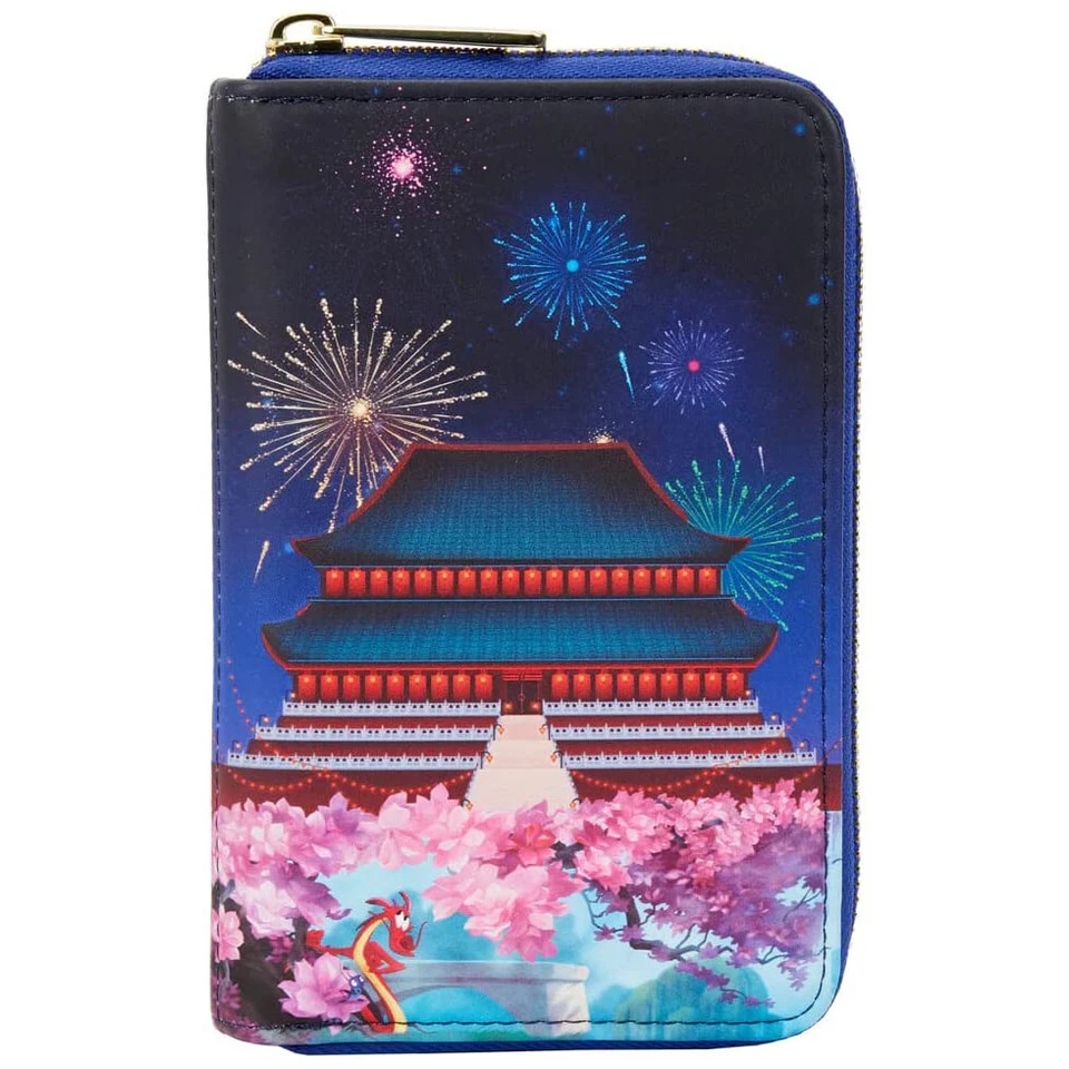 Loungefly Disney Mulan Castle Zip Around Wallet WITH TAGS