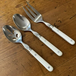 Vintage WF Mardi Gras Serving Set Retro Ivory Flatware Silverware Lot of 3 Korea - Picture 1 of 7