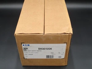 INTERRUPTOR DE DESCONEXIÓN EATON DH361UGK 3-P 3-W 30A 600V NO FUSIBLE NEMA 1 HD - Imagen 1 de 4