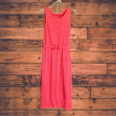 Old Navy Neon Pink Sleeveless Midi Dress Girls Size XS (5) - Image 1 of 4