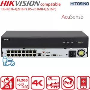 Hikvision kompatibel 16 Kanäle NVR OEM DS-7616NI-Q2/16P 4K 8MP 16POE 16 Kanal USA - Bild 1 von 9