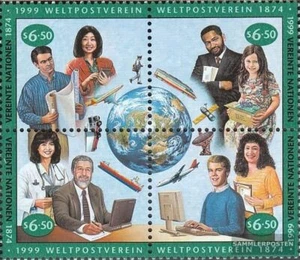 Naciones Unidas - Viena 294-297 bloque de cuatro (completa.edición.) usado 1999 - Imagen 1 de 1