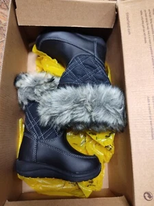 Baby girl snow boots, black timberland, size 4.5c-NEW! Was $75 😲 - Picture 1 of 5