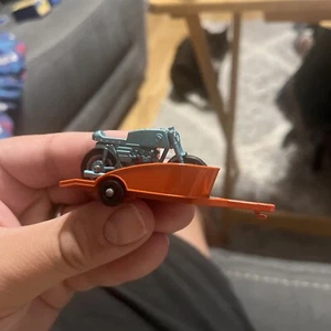 Matchbox Lesney # 38c Honda Motorcycle and Trailer In Box orange/Metblue - Picture 1 of 10