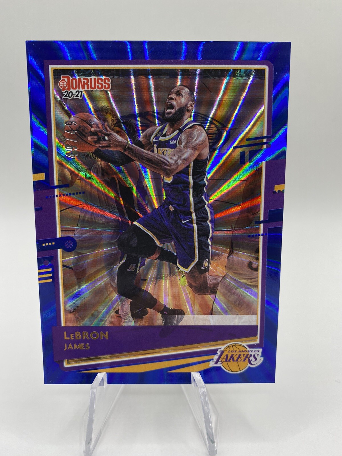 2020-21 DONRUSS  LEBRON JAMES BLUE LASER 49/49
