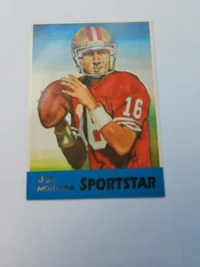 1992 Joe Montana San Francisco 49ers Sportstars Promo Card - Bild 1 von 2