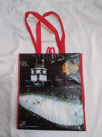 chicago blackhawks reusable durable shopping tote bag with handles Cover