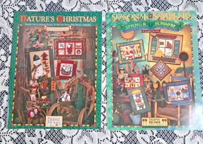 Debbie Mumm Nature's Christmas/Spring Summer Seasonal Samplers Lot 2 Quilt Books - Image 1 of 4