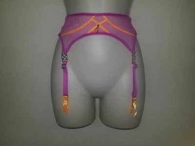 Honey Birdette Saskia Suspender size Small Magenta with Orange NWT - Image 1 of 4