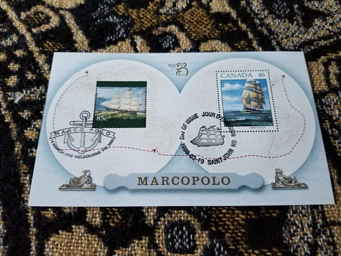 Australia-Canada Joint Issue CTO - 1999 Marco Polo - A154 Cover