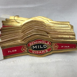 Seminola Mild Cigars 100+ Cigar Band Labels Not Used - Picture 1 of 5