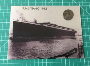 Titanic Launch & 1912 Münze Metall Wandrelief 8" x 6" mit 2 kostenlosen Geschenken - Bild 1 von 1