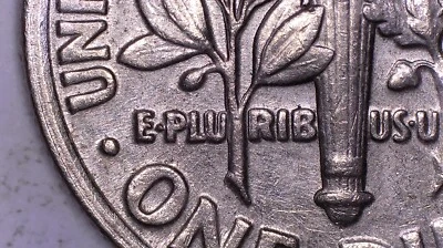 1995 P Roosevelt moeda de dez centavos com erro (U dobrado em Pluribus) (#77329) - Imagem 1 de 4