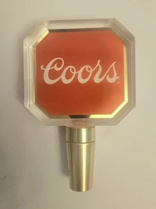 Vintage Coors Lucite Acrylic Plastic Beer Spout Keg Pull Tap Handle - Picture 1 of 4