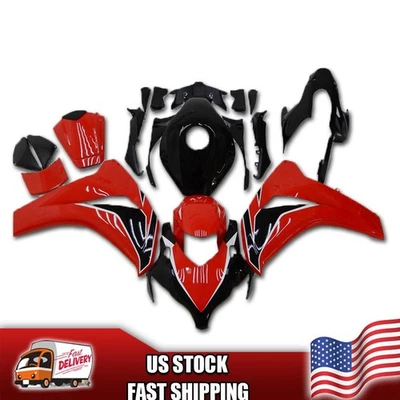 Kit de carenado de inyección GLS para Honda CBR1000RR 2008 2009 2010 2011 rojo negro y013 Foto 1 de 4