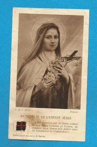 IMAGE PIEUSE RELIQUE SAINTE  THERESE DE L ENFANT JESUS  CARMEL LISIEUX - Imagen 1 de 4