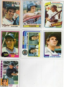 Steve Kemp Topps 7 card run 1978-1984 Tigers Yankees 82' Team Leaders - Bild 1 von 2