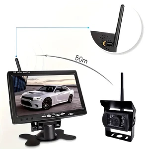 AHD 7" Truck Camera 1080P Backup Monitor BSD Blind Spot Warning for Truck RV Car - Picture 1 of 11