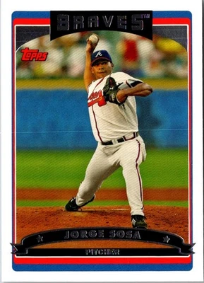 2006 Topps Jorge Sosa #584 Atlanta Braves Baseball Card - Image 1 of 2