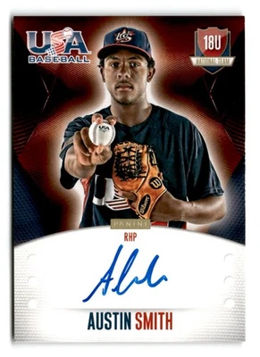2014 Austin Smith Panini USA Baseball Rookie Auto 104/499 - San Diego Padres - Image 1 of 2
