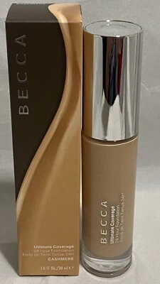 BECCA Ultimate Coverage 24 Hour Foundation Shade CASHMERE Full Size 1oz / 30ml - Image 1 of 4