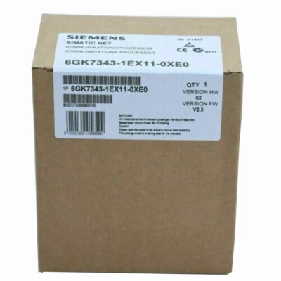 6GK7 343-1EX11-0XE0 NEW SIEMENS 6GK7343-1EX11-0XE0 1EX11-OXEO S7-300 CP 343-1 - Image 1 of 3