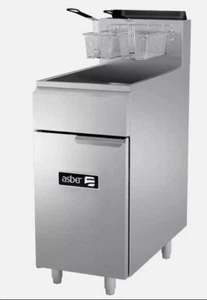 Asber AEF-50-S 16" Floor Model Gas Fryer, 50 lbs Capacity, 3 x 38,000 BTU Burner - Picture 1 of 1