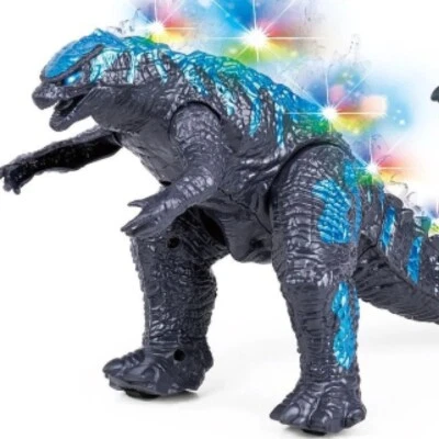 LARGE DINOSAUR GODZILLASAURUS Full Electric Action Walking Girls Boys Toy 37cm - Image 1 of 4