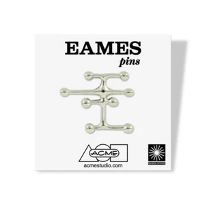 Vintage ACME Studio CHARLES AND RAY EAMES “Dots" Enamel Lapel Pin NEW - Picture 1 of 5