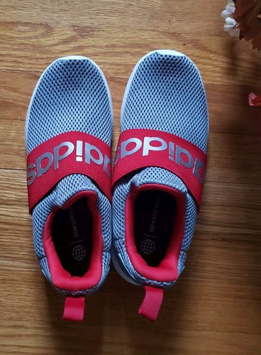 Sneakers Adidas ragazzo Lite Racer Adapt 4.0 grigio rosso slip on taglia 5 GY1058