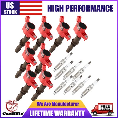 8 bobinas de encendido FD503 + bujía SP509 para 08-15 Ford Expedition EL XL 5,4 L V8 Foto 1 de 4