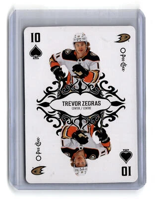 Trevor Zegras 2023-24 O-Pee-Chee Playing Cards #10 Anaheim Ducks - Image 1 of 2