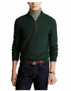 Polo Ralph Lauren Men's Sweater M, L or XL Cotton Half-Zip Pullover, New $125 - Picture 1 of 10