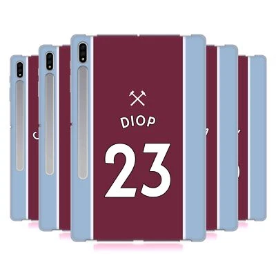 WEST HAM UNITED FC 2021/22 PLAYERS HOME KIT SOFT GEL CASE FOR SAMSUNG TABLETS 1 - Image 1 of 4