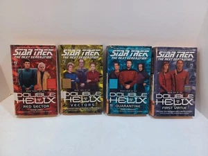 LOT OF 4 STAR TREK DOUBLE HELIX SERIES PB BOOKS 2,3,4 & 6 THE NEXT GENERATION - Picture 1 of 6