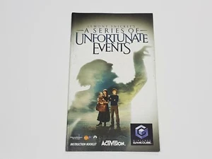 A Series of Unforunate Events Authentic Nintendo GameCube Manual Only - Picture 1 of 6