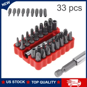 33 Torx Bit Set Tamper Proof Security Torq Hex Star Spanner Tri Wing Screwdriver - Picture 1 of 6