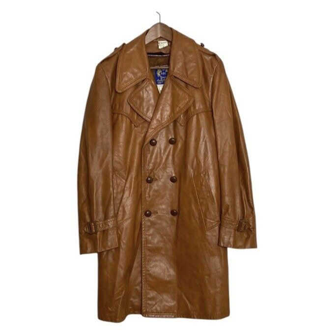 Trench Coat/Mac Leather Original Vintage Outerwear Coats