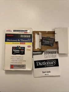 Bookman Card Dictionary & Thesaurus All Words From COLLINS - Photo 1/1