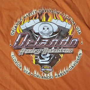 Harley Davidson Orlando Florida USA Motorcycle Sleeveless Shirt XL - Picture 1 of 3