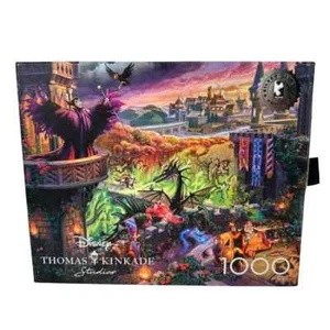 Rompecabezas Disney Thomas Kinkade Studios edición plateada Maléfica 1000 piezas - Imagen 1 de 8